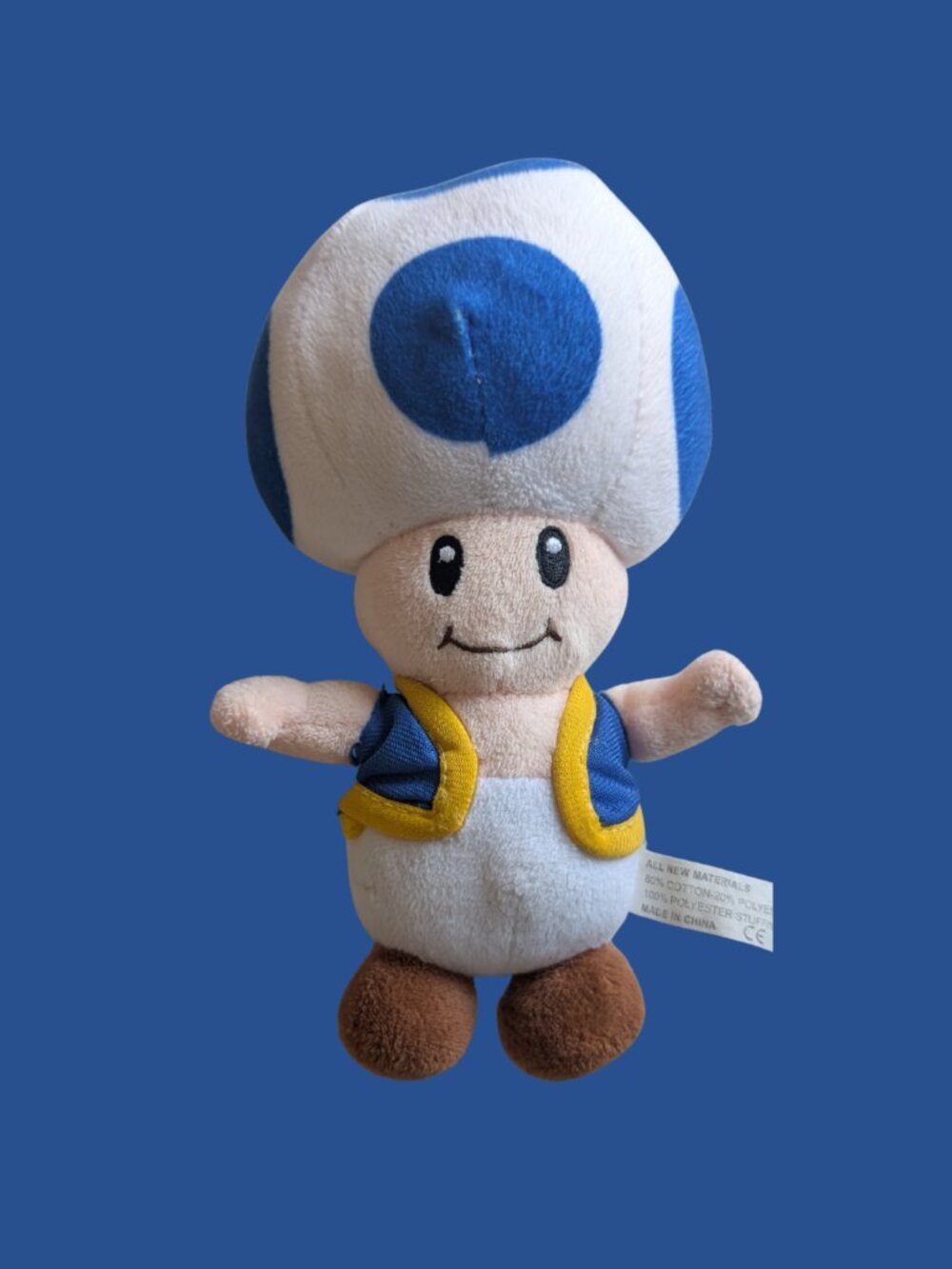 BOGO Nintendo Super Mario All-Star Blue Toad 7" Plush
